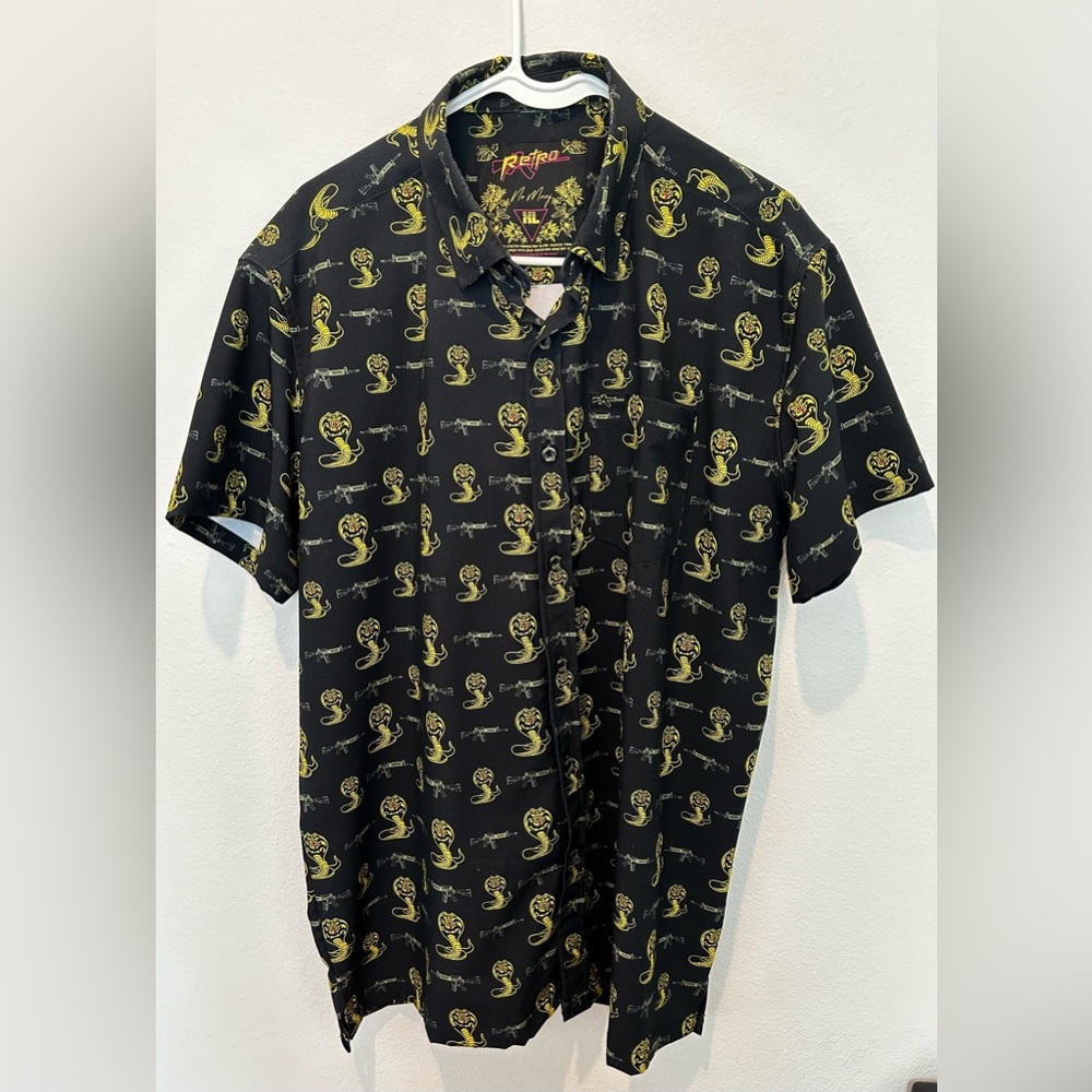 Retro Rifle Button Up